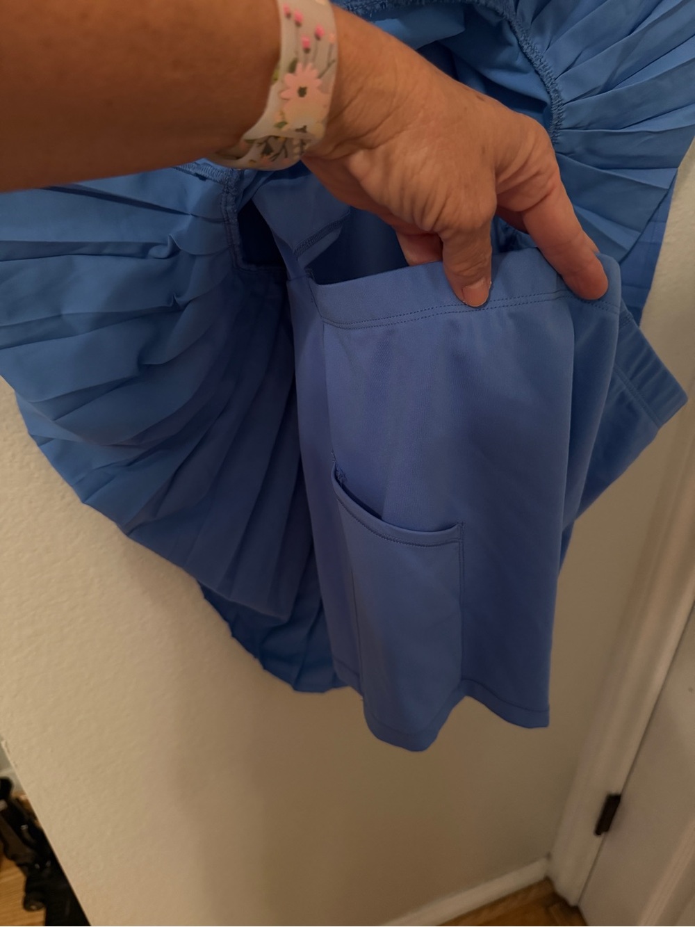 all in motion Light Blue Skater Skirt - Picture 7 of 8